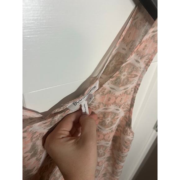 BCBG Womens Tank Top Size M Medium Boho Fairy Pink Summer Spring Blouse - Picture 4 of 7